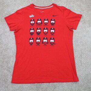 Nike Boston Red Sox‎ Shirt Womens XL Red Slim Fit S/S Pullover 2013 World Series